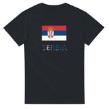 T-shirt drapeau serbie texte - pixelforma