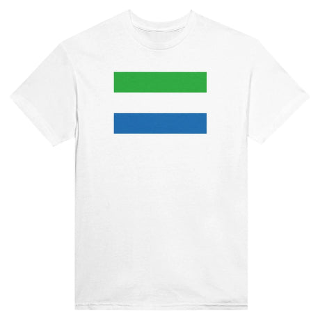 T-shirt drapeau sierra leone brodé coton mélangé élégant