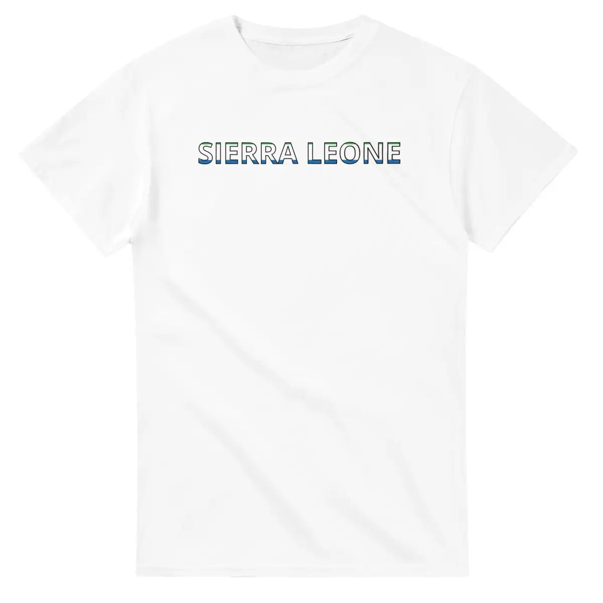 T-shirt Drapeau Sierra Leone en écriture - Pixelforma 