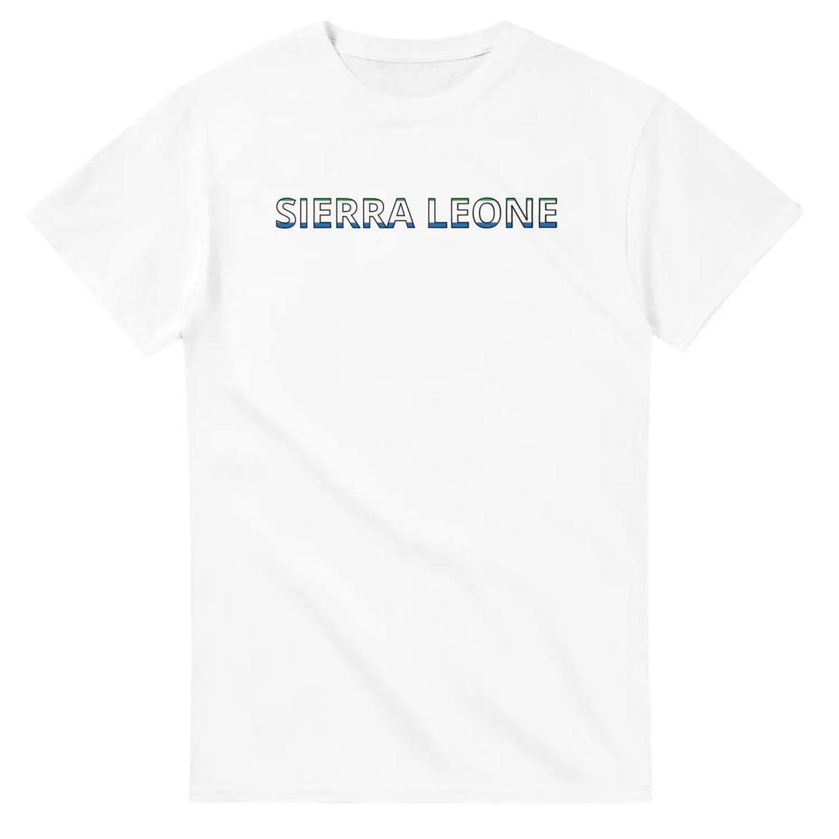 T-shirt drapeau sierra leone en écriture - pixelforma