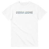 T-shirt drapeau sierra leone en écriture - pixelforma