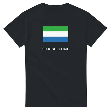 T-shirt Drapeau Sierra Leone en texte - Pixelforma 