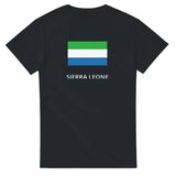 T-shirt drapeau sierra leone en texte - pixelforma