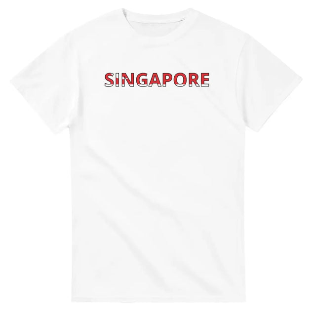 T-shirt Drapeau Singapour - Pixelforma 