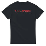 T-shirt Drapeau Singapour en écriture - Pixelforma 