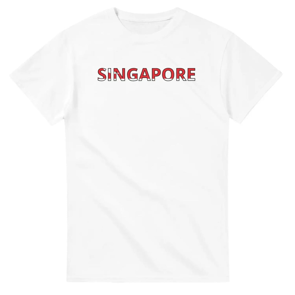 T-shirt drapeau singapour - pixelforma