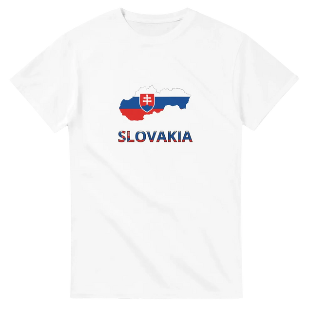 T-shirt drapeau slovaquie carte - pixelforma