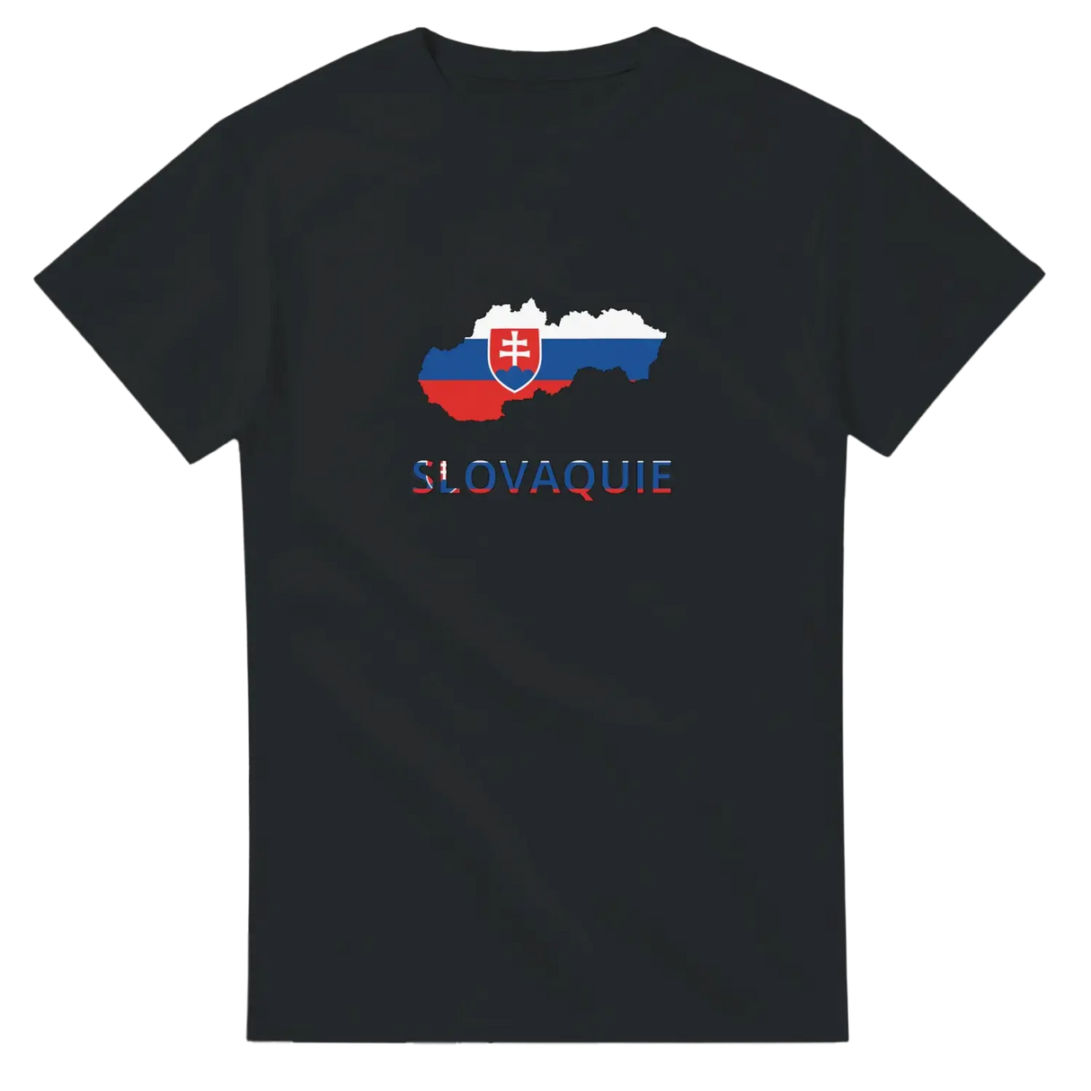 T-shirt drapeau slovaquie en carte - pixelforma