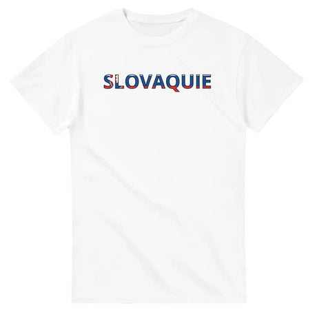 T-shirt Drapeau Slovaquie en écriture - Pixelforma 