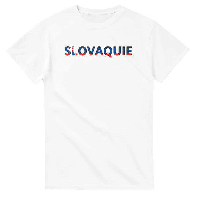 T-shirt Drapeau Slovaquie en écriture - Pixelforma 