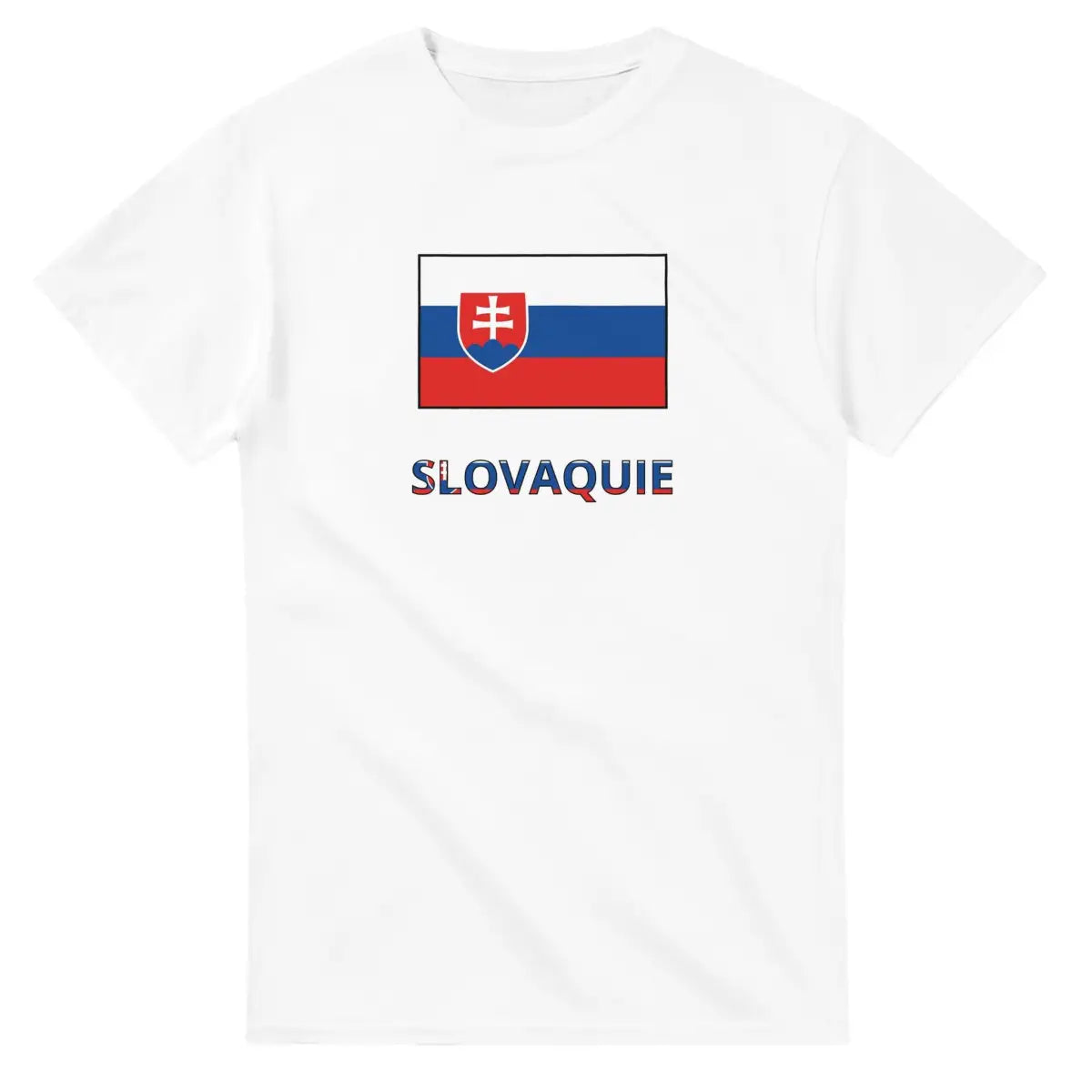 T-shirt Drapeau Slovaquie en texte - Pixelforma 