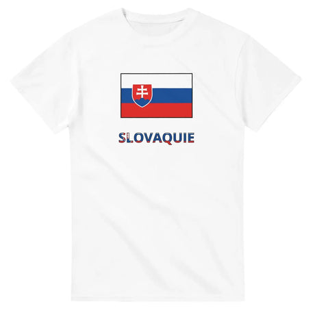 T-shirt drapeau slovaquie en texte - pixelforma