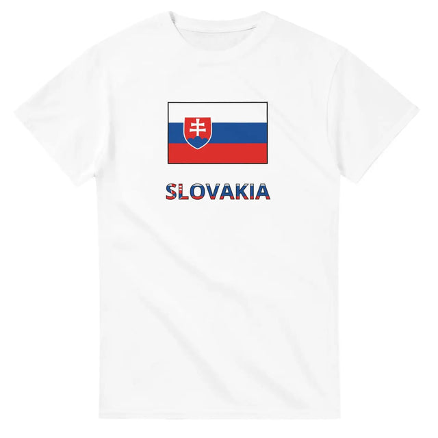 T-shirt drapeau slovaquie texte - pixelforma