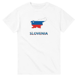 T-shirt drapeau slovénie carte - pixelforma