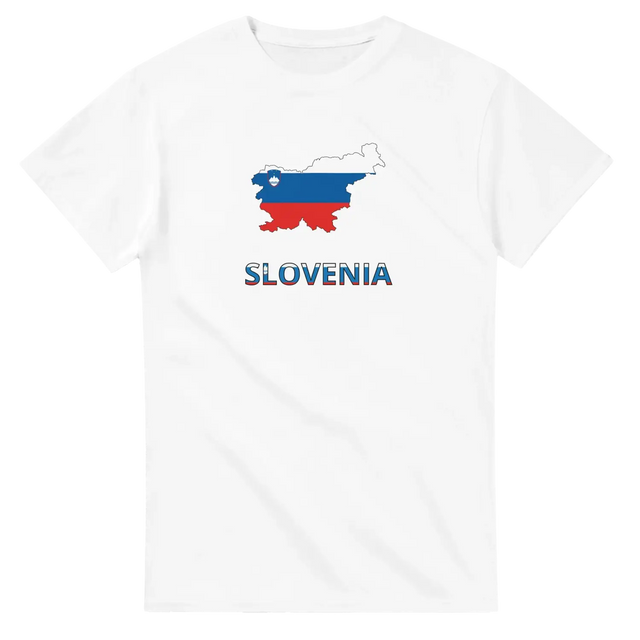 T-shirt drapeau slovénie carte - pixelforma