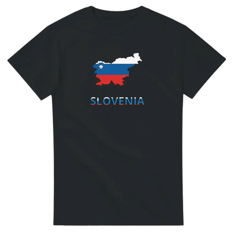 T-shirt drapeau slovénie carte - pixelforma