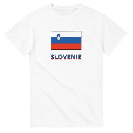 T-shirt Drapeau Slovénie en texte - Pixelforma 