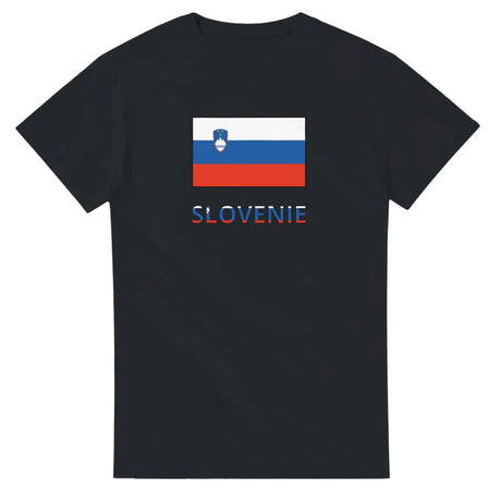 T-shirt drapeau slovénie en texte - pixelforma