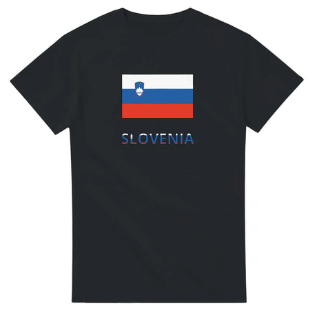 T-shirt drapeau slovénie texte - pixelforma