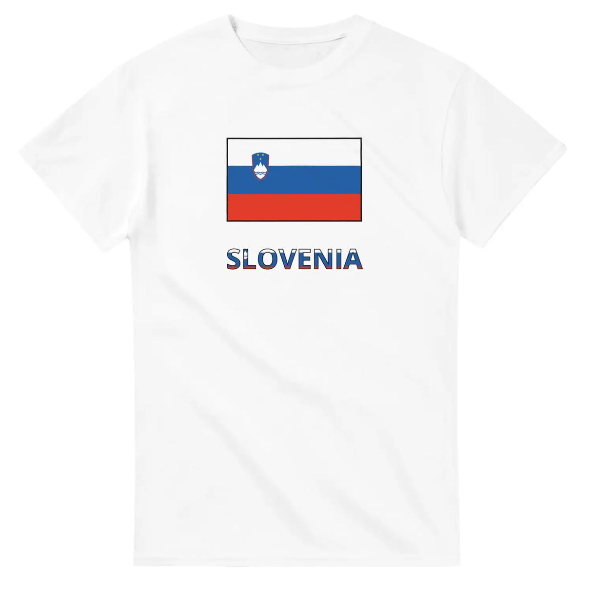 T-shirt drapeau slovénie texte - pixelforma