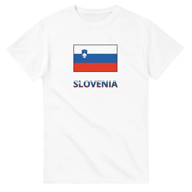 T-shirt drapeau slovénie texte - pixelforma