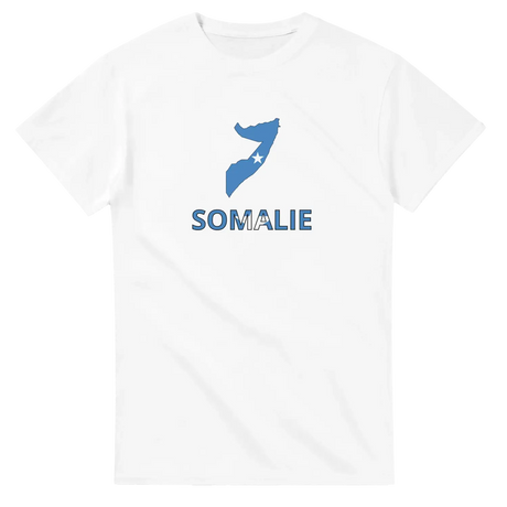 T-shirt drapeau somalie en carte - pixelforma