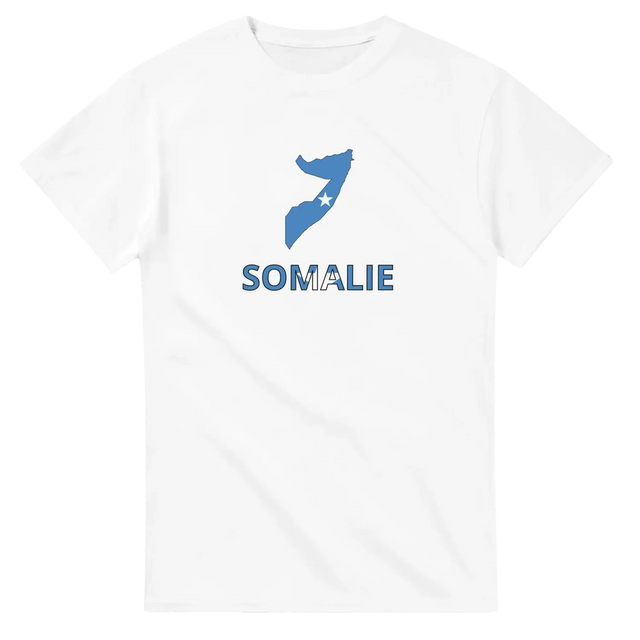 T-shirt drapeau somalie en carte - pixelforma