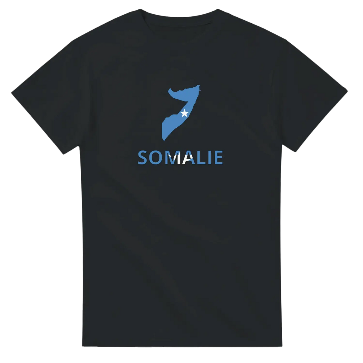 T-shirt drapeau somalie en carte - pixelforma