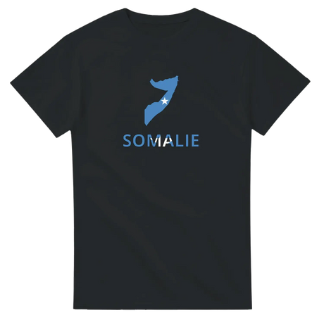 T-shirt drapeau somalie en carte - pixelforma