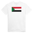 T-shirt drapeau soudan brodé coton mélangé élégant