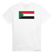 T-shirt drapeau soudan imprimé coton mélangé élégant