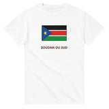 T-shirt Drapeau Soudan du Sud en texte - Pixelforma 