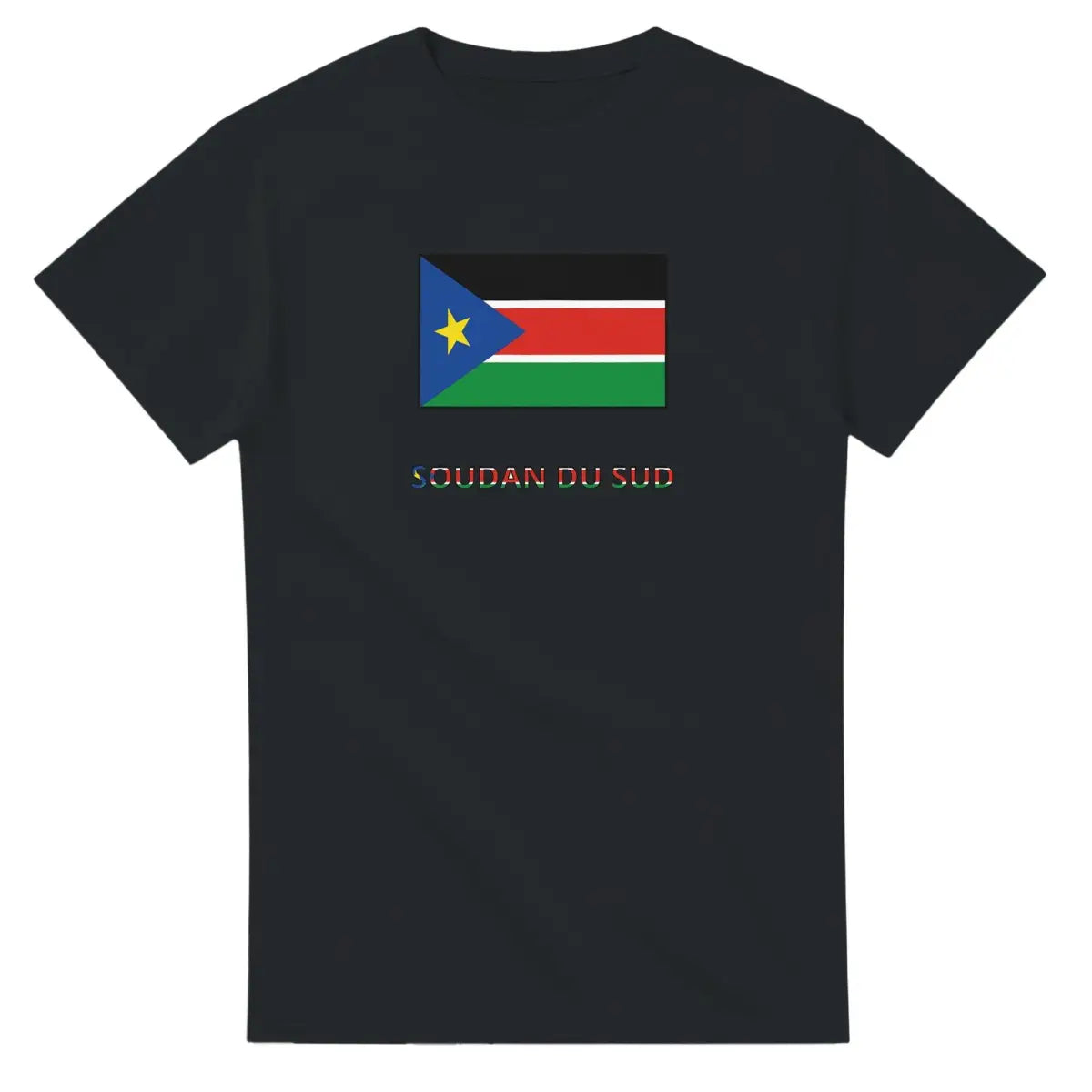 T-shirt Drapeau Soudan du Sud en texte - Pixelforma 