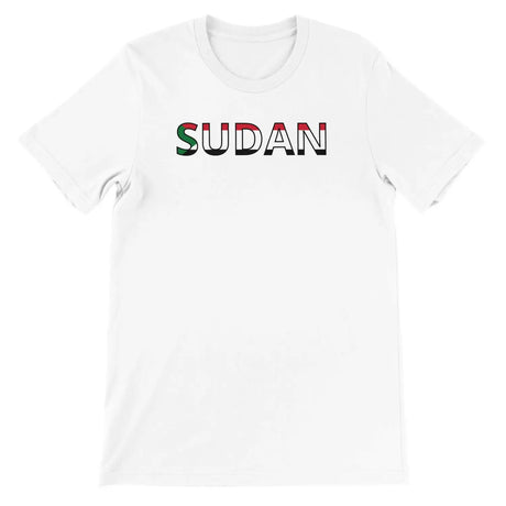 T-shirt drapeau soudan - pixelforma