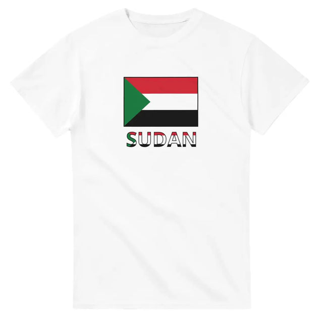 T-shirt Drapeau Soudan texte - Pixelforma 