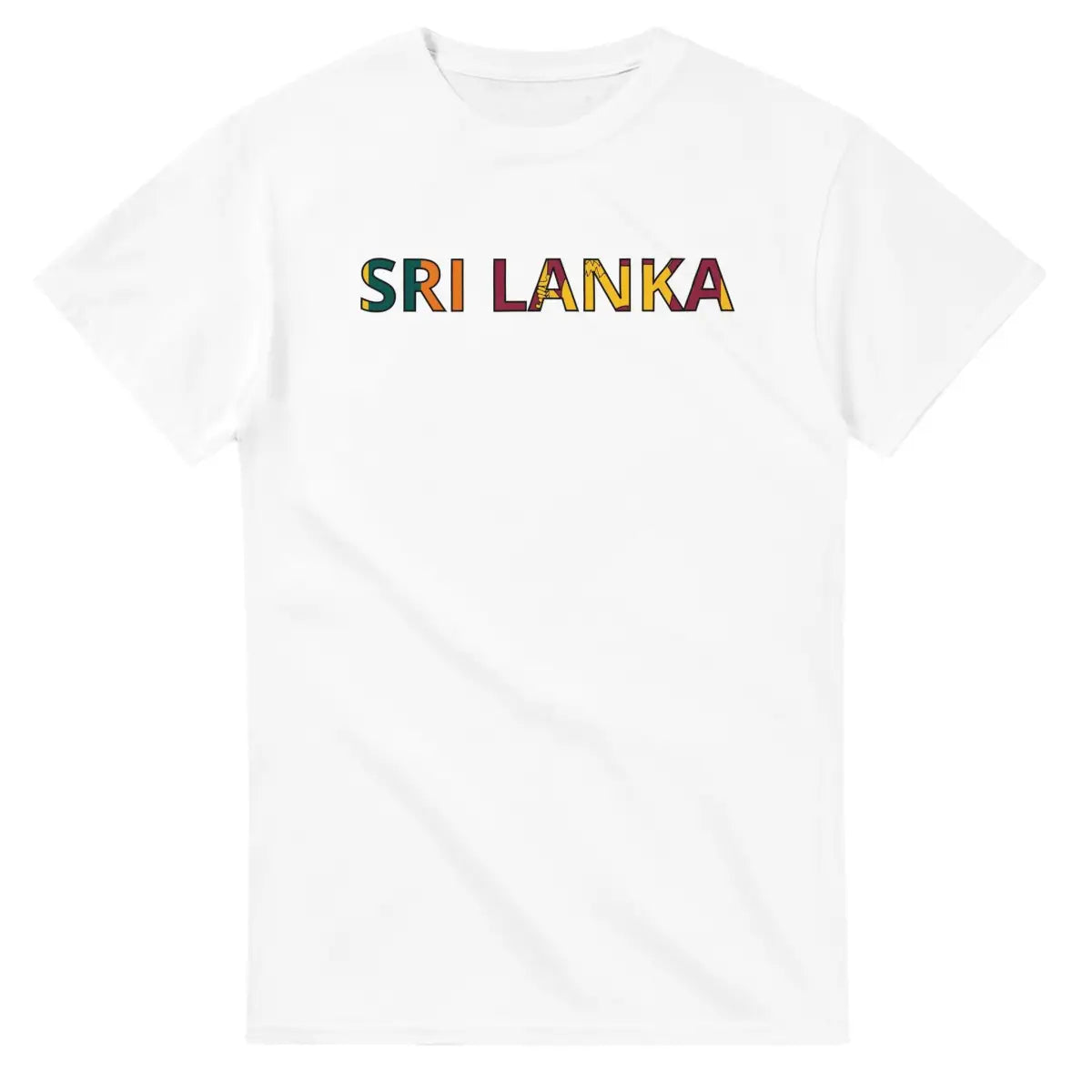 T-shirt Drapeau Sri Lanka en écriture - Pixelforma 