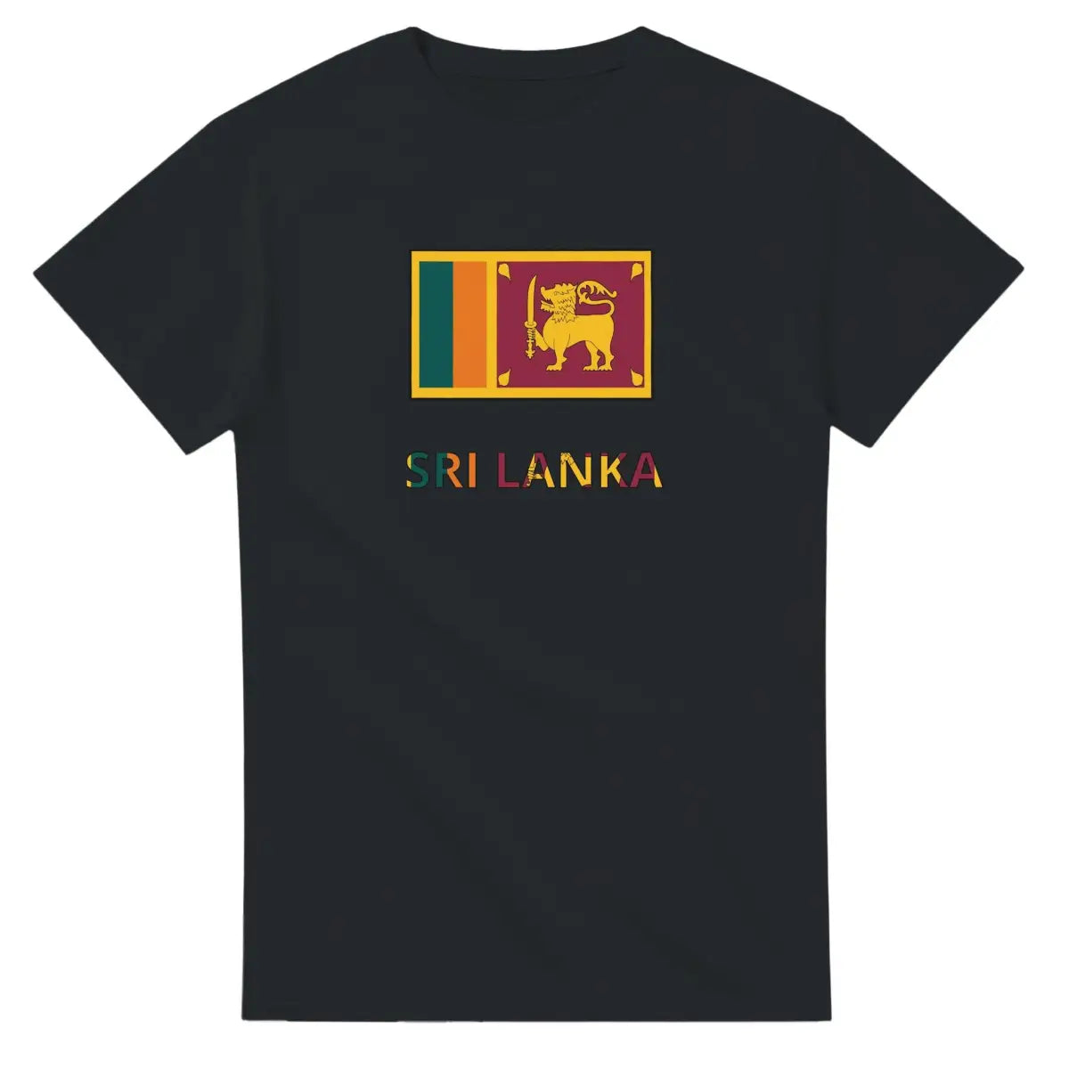 T-shirt Drapeau Sri Lanka en texte - Pixelforma 