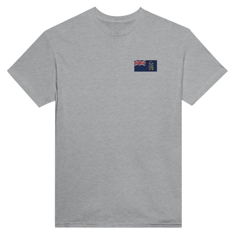 T-shirt drapeau sud-et-les îles sandwich coton broderie