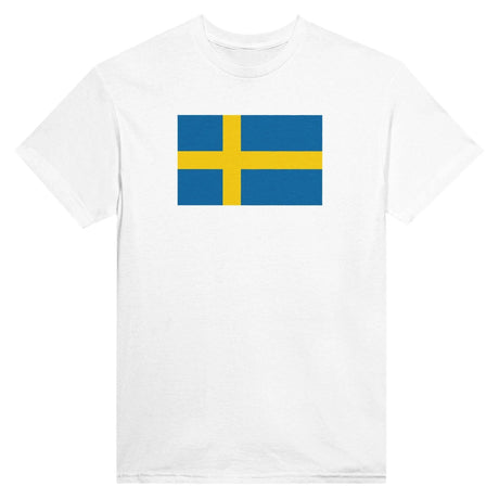 T-shirt drapeau suède brodé coton mélangé manches longues