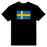 T-shirt drapeau suède brodé coton mélangé manches longues