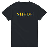 T-shirt Drapeau Suède en écriture - Pixelforma 