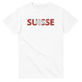 T-shirt Drapeau Suisse en écriture - Pixelforma 