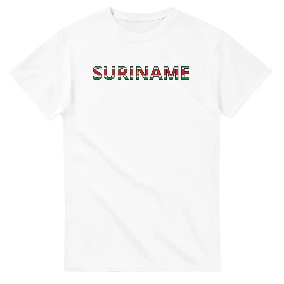 T-shirt Drapeau Suriname en écriture - Pixelforma 