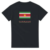 T-shirt drapeau suriname en texte - pixelforma