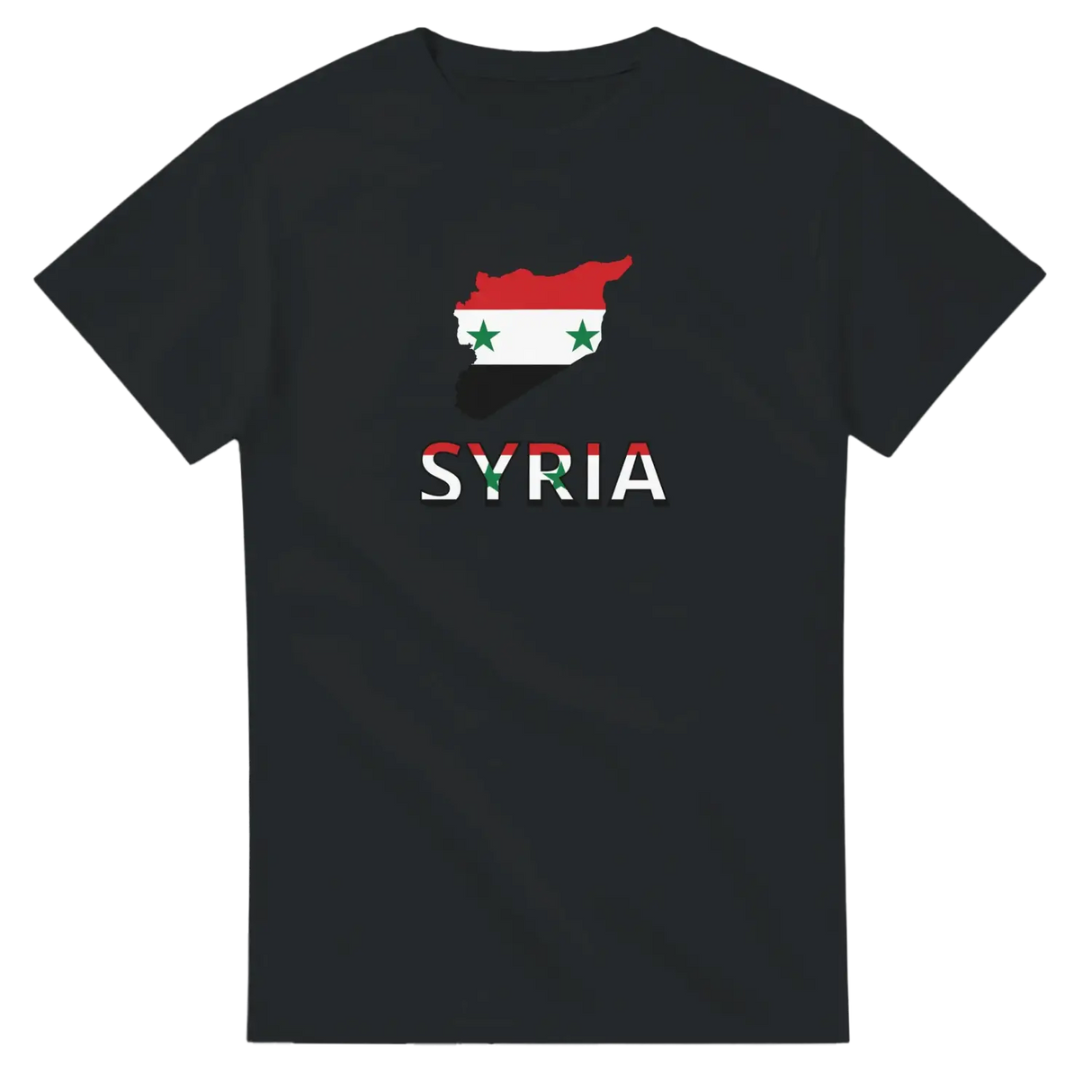 T-shirt drapeau syrie carte - pixelforma