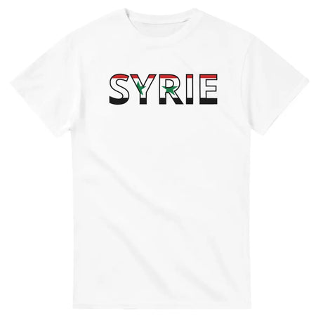 T-shirt Drapeau Syrie en écriture - Pixelforma 