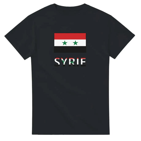 T-shirt Drapeau Syrie en texte - Pixelforma 