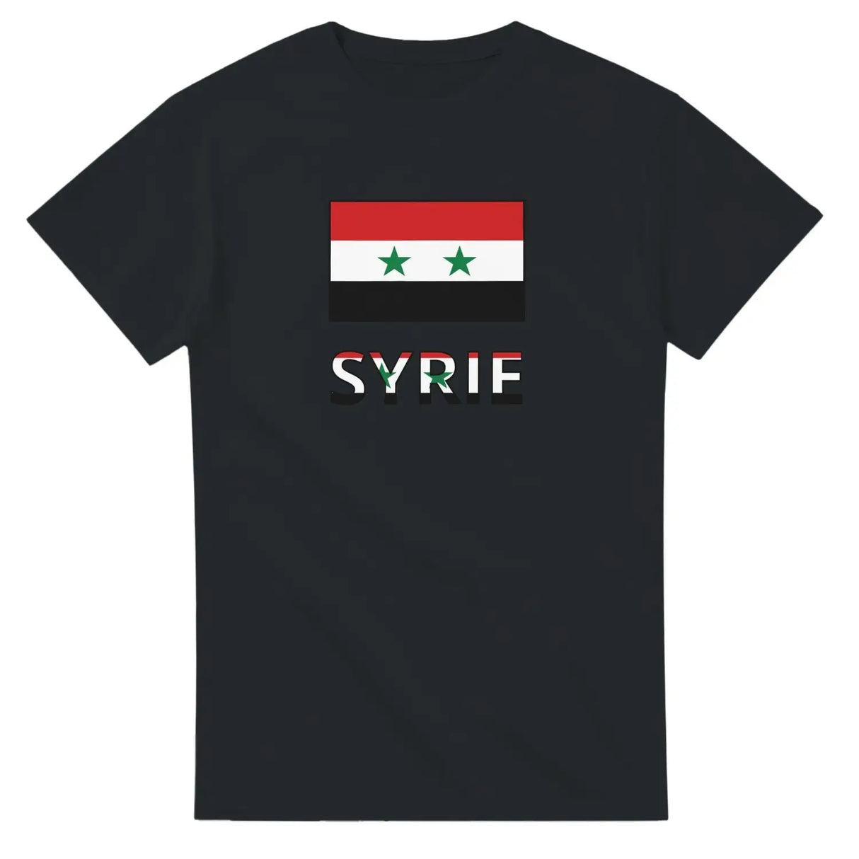 T-shirt drapeau syrie en texte - pixelforma