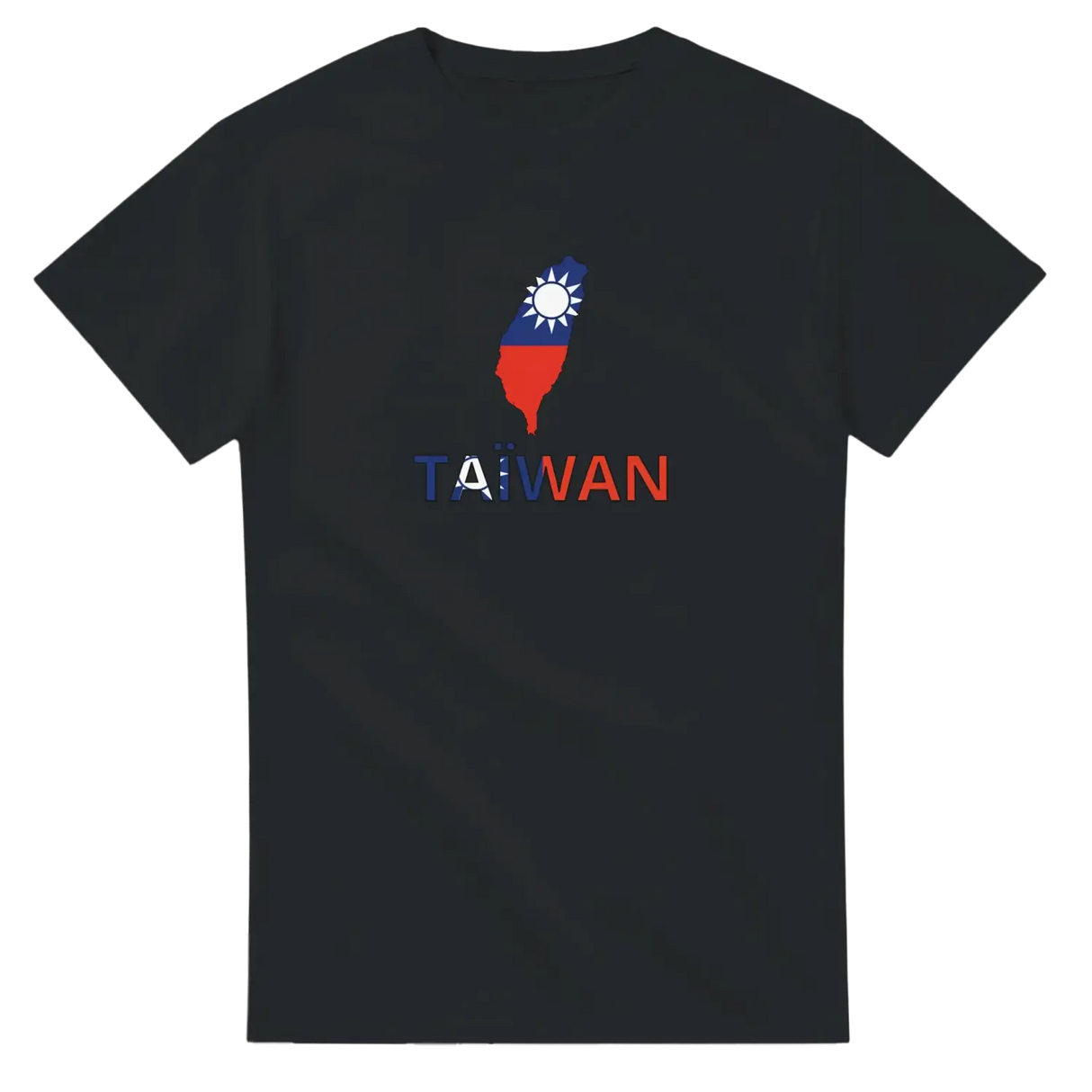 T-shirt drapeau taïwan en carte - pixelforma