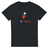 T-shirt drapeau taïwan en carte - pixelforma